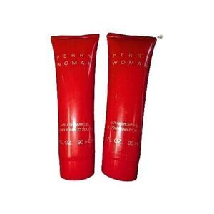 2 Perry Woman by Perry Ellis For Women 3 oz Bath & Shower Gel New Without Box